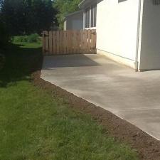 Concrete patio construction