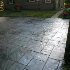 Westerville decorative concrete patio